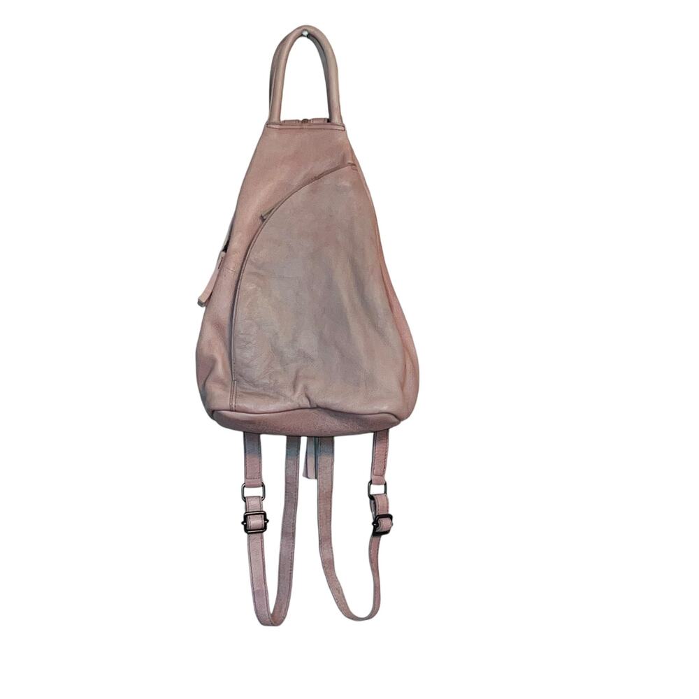 Free People x We The Free Soho Convertible Sling Bag Fog Pink Gray Leather
